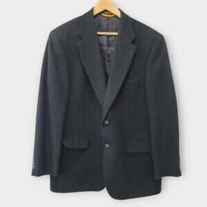 Vintage Bill Blass Black Label Blazer Sport Coat‎ Mens 42R 100% Camel Hair